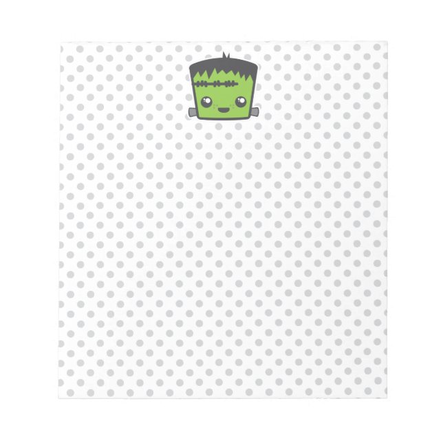 Kawaii Frankenstein Notepad (Front)