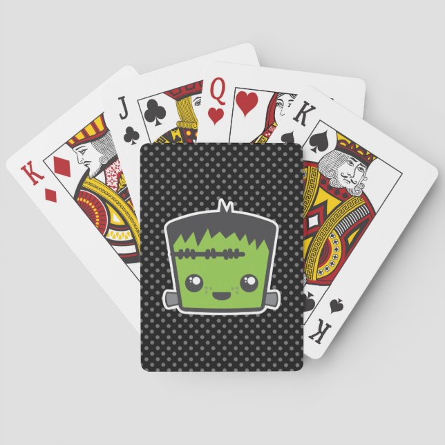 Kawaii Frankenstein Playing Cards (Back)