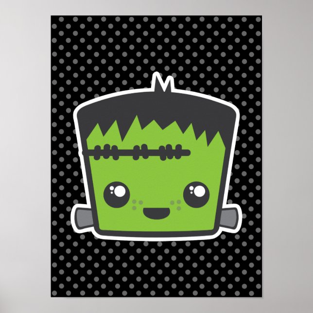Kawaii Frankenstein Poster Print (Front)