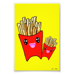 Kawaii French Fries Design Photo Print
