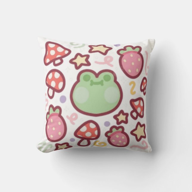 Kawaii frog cushion (Front)