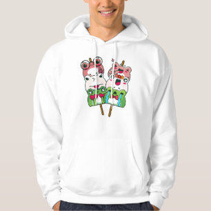 Kawaii Frog Dango Twin Skewers Hoodie
