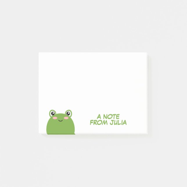 Kawaii Frog Post-it Notes (Front)