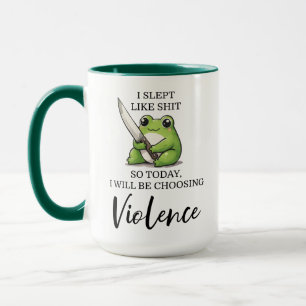 Kawaii Frog, So Today I Will Be Choosing Violence Mug