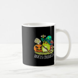 Kawaii Frog Witch Hat Cottagecore Aesthetic Hocus Coffee Mug