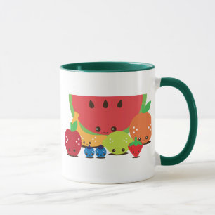 Kawaii Fruit Group Mug