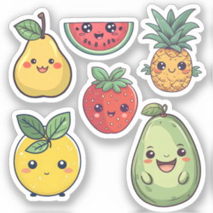 Kawaii Fruits Stickers