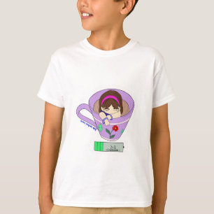 Kawaii Fun Cute Battery Charging Time Kids T-shirt