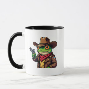 Kawaii Funny Cowboy Western Frog Lovers Mug
