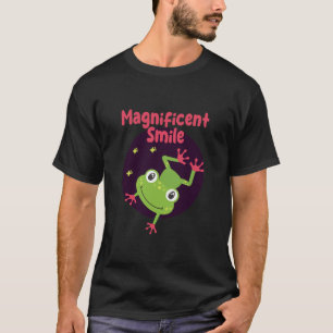 Kawaii funny cute happy frog smiling T-Shirt