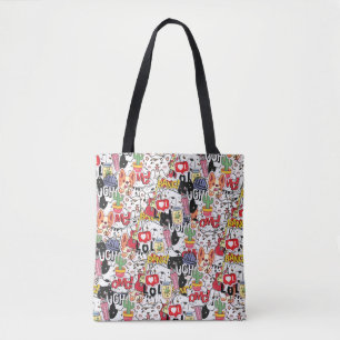 kawaii funny pet design - cute animal lover tote bag