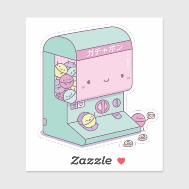 Kawaii Gachapon Japan Capsule Toy Machine Doodle (Sheet)