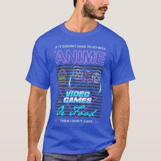 Kawaii Gamer Food Video Games Anime Comic PC Conso T-Shirt