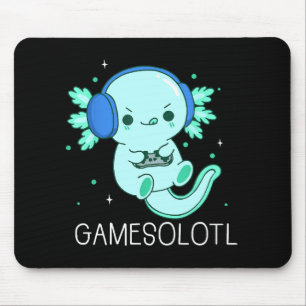 Kawaii Gamesolotl Axolotl Gamer Mouse Mat