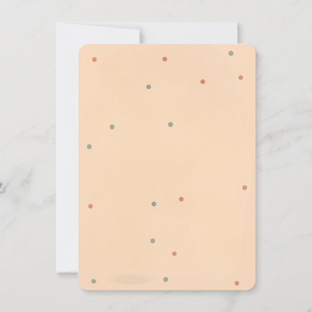 Kawaii Gender Neutral Pastel Boba Tea Baby Shower Invitation (Back)