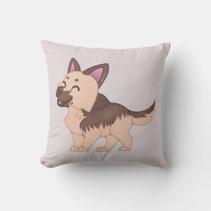 Kawaii German Shepherd Dog Cushion