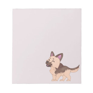Kawaii German Shepherd Dog Notepad