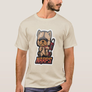 Kawaii German Shepherd NARPS Sci-Fi Logo Art T-Shirt
