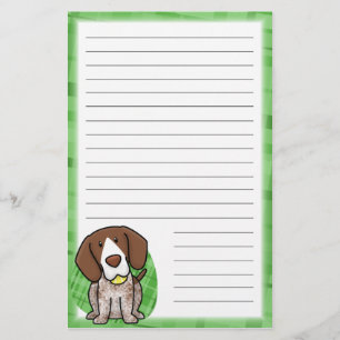 Kawaii German Shorthair Stationery (Lined)