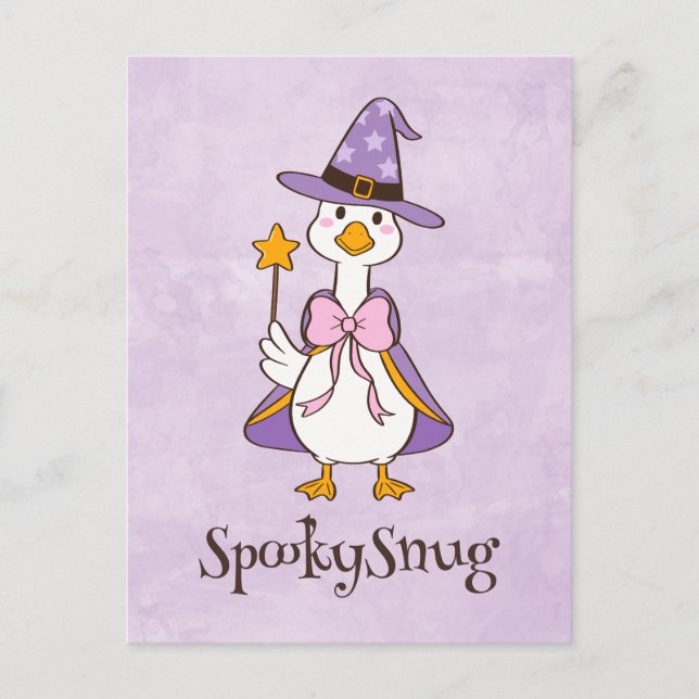 Kawaii Ghoose, cute spooky halloween Postcard (Front)