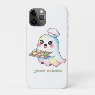Kawaii Ghost Chef With Christmas Cookies iPhone 11 Pro Case