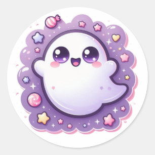 Kawaii Ghost Craft Sticker Pastel Halloween Cutie