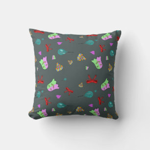Kawaii Ghost Cute Spooky Halloween Pattern Cushion