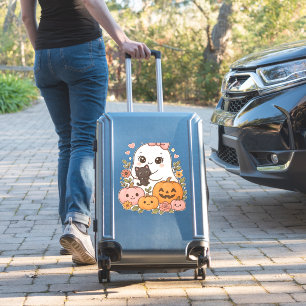 Kawaii Ghost Halloween Black Cat Pumpkin Fall Spoo