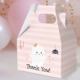 Kawaii Ghost Pink Halloween Thank You Favour Box