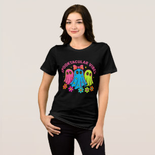 kawaii ghosts Tri-Blend shirt