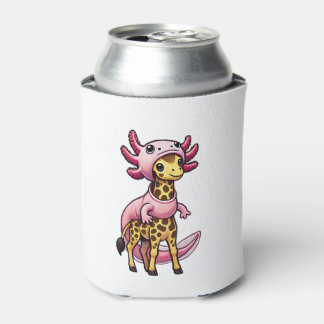 Kawaii Giraffe Axolotl Costume   Can Cooler