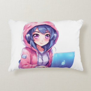 Kawaii Girl Decorative Cushion