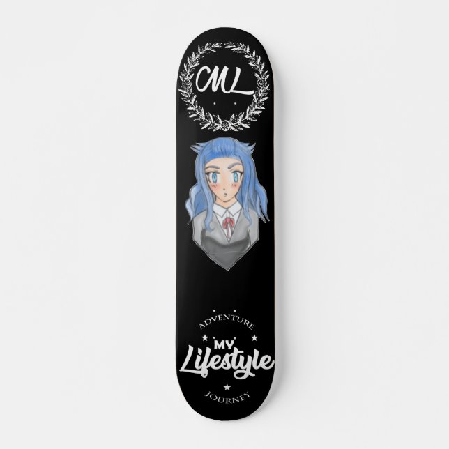 Kawaii girl lifestyle Skateboard (Front)
