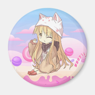 Kawaii girl magnet
