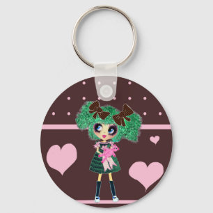 Kawaii Girl PinkyP sweetloli Key Ring
