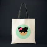 Kawaii girl tote bag<br><div class="desc">cute illustration by mangopop! you can also fin this design on tees,  mousepads,  posters,  mugs,  and more! just visit the kawaii designs section of the store!</div>