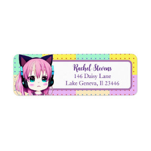 Kawaii Girl with Headphones on