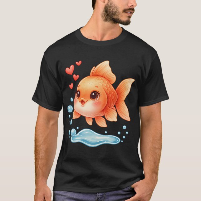 Kawaii Goldfish T-Shirt (Front)