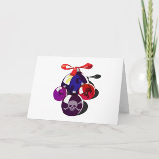 Kawaii Goth Christmas or Halloween Ornaments Holiday Card