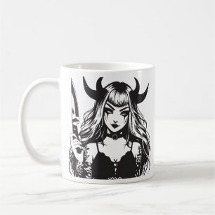 Kawaii gothic girl coffee mug