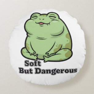 Kawaii Grumpy Frog Cushion