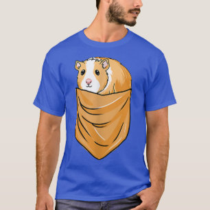 Kawaii Guinea Pig In Pocket T-Shirt