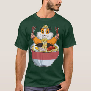 Kawaii Guinea Pig Ramen Noodles I Otaku Anime Guin T-Shirt