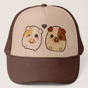 Kawaii guinea pigs trucker hat