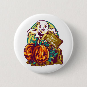 kawaii halloween 6 cm round badge