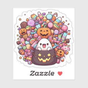Kawaii Halloween Candy Vinyl Cute Ghost & Pumpkin