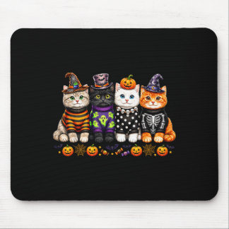 Kawaii Halloween Cat Lovers Cute Spooky Kittens Mouse Mat