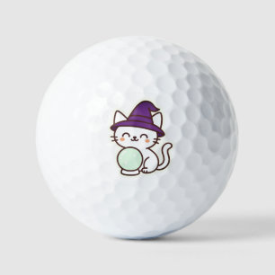 Kawaii Halloween Cat – Magical & Adorable Spooky Golf Balls