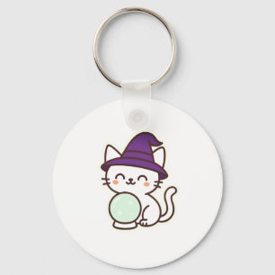 Kawaii Halloween Cat – Magical & Adorable Spooky Key Ring