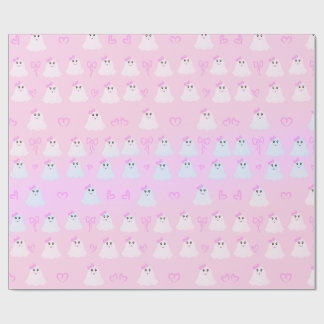 Kawaii Halloween | Cute Pastel Ghosts Wrapping Paper